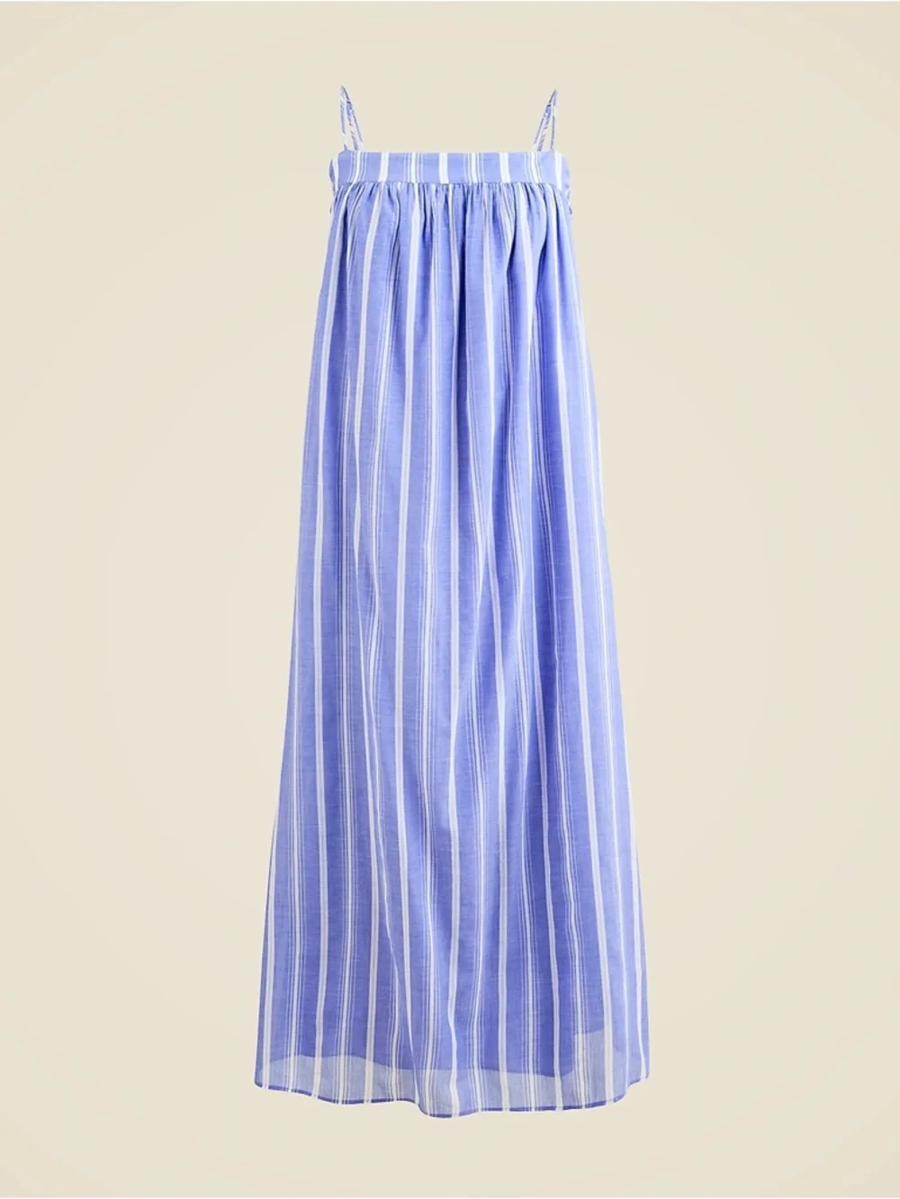 J.Crew Floaty Midi Dress in Striped Cotton Voile in Calm Sea Stripes | XL | NWT - Picture 16 of 16